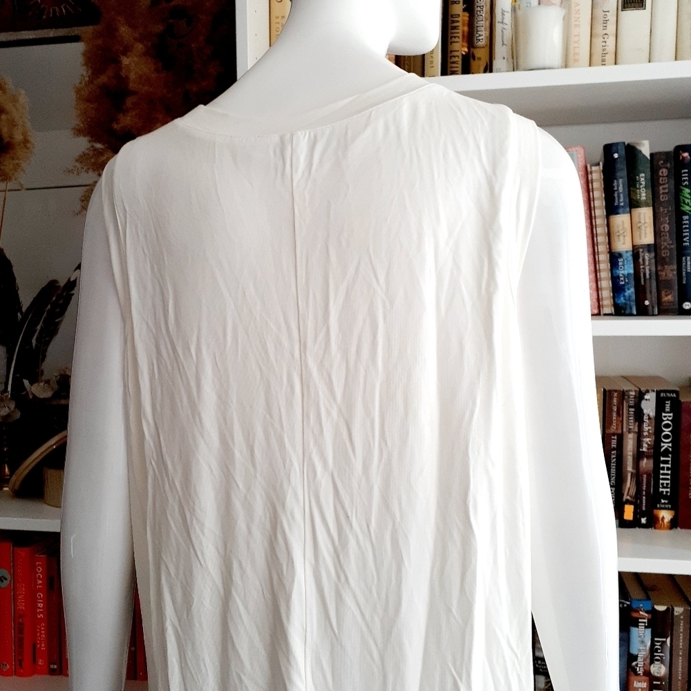 NEW Eloquii White Sleeveless Dress P6135 - Picture 6 of 11